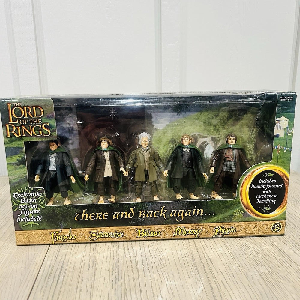 There and Back Again...Lord of the Rings Set Frodo Samwise Bilbo Merry Pippin